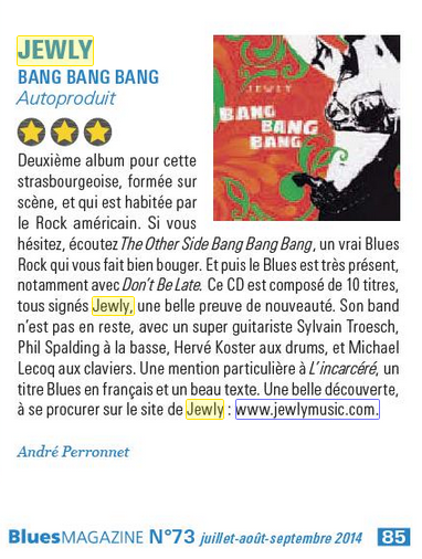 Blues Magazine – 3e trimestre 2014